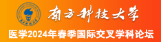 大鸡巴干屄视频南方科技大学医学2024年春季国际交叉学科论坛